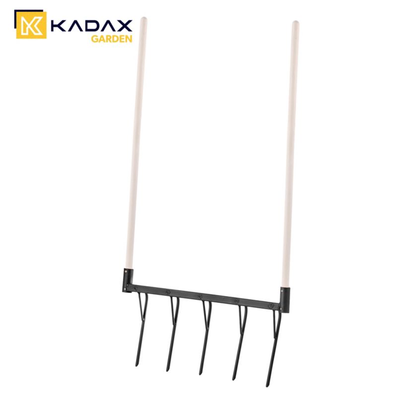 KADAX håndholdt aerator til græsplæne – metal vertikulator uden skaft til haven