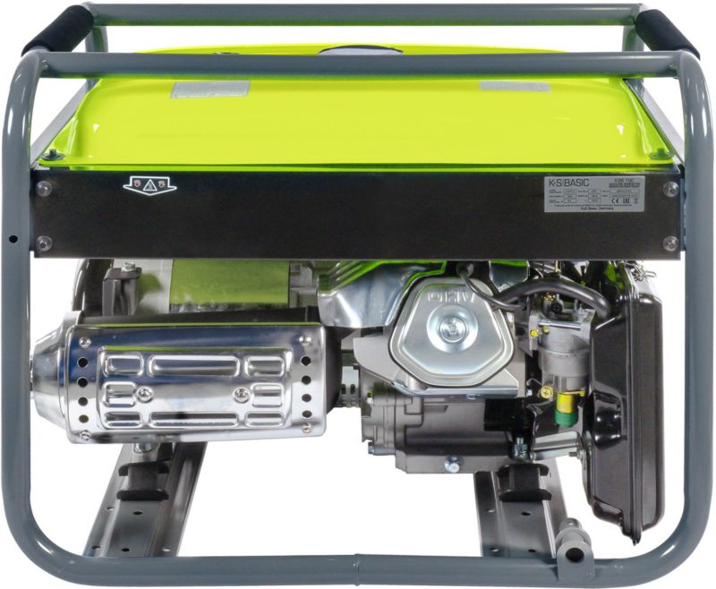 K&S KSB 70C generator med 5500 W effekt og 15 hk benzinmotor