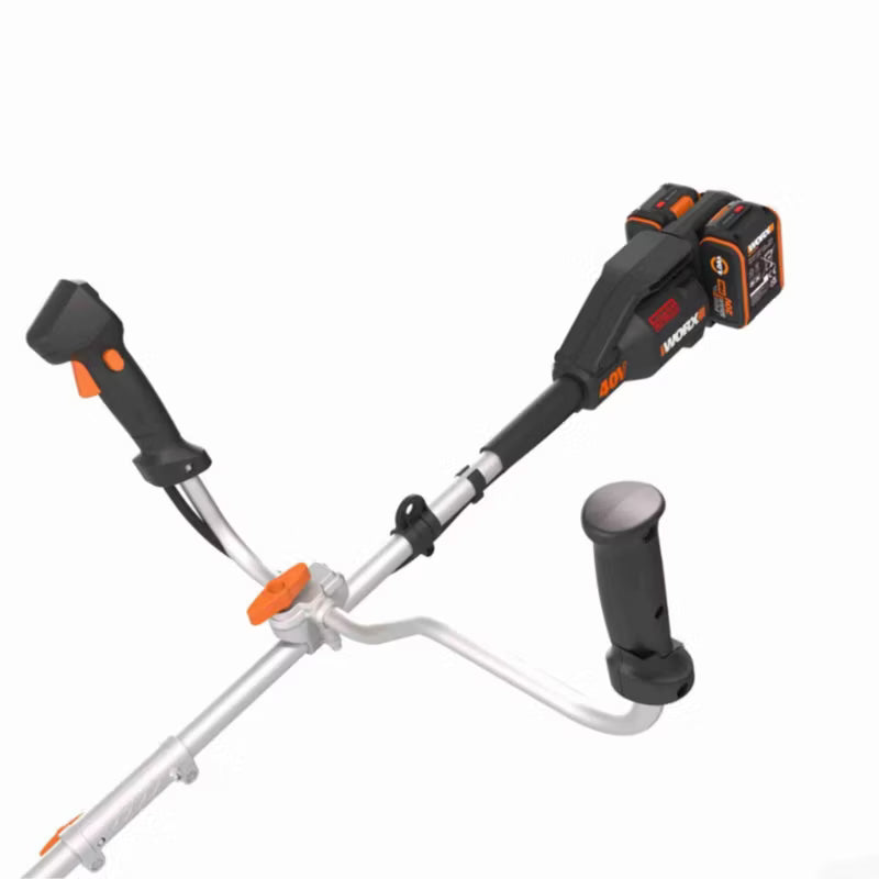 Akku Græstrimmer WG084E 38 cm med 2x4,0 Ah Batterier