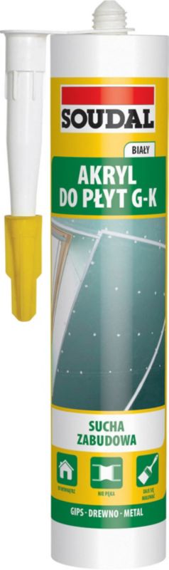 Soudal akryl til gipsplader 280 ml