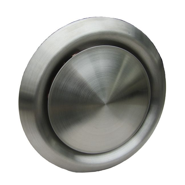 Darco anemostat 150 mm i krom-nikkel med ramme