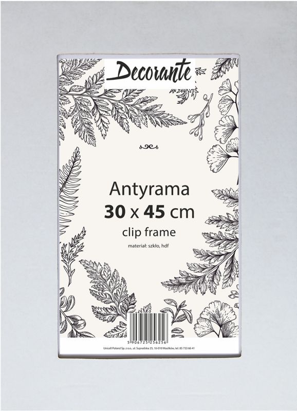 Glas-antiramme 30 x 45 cm