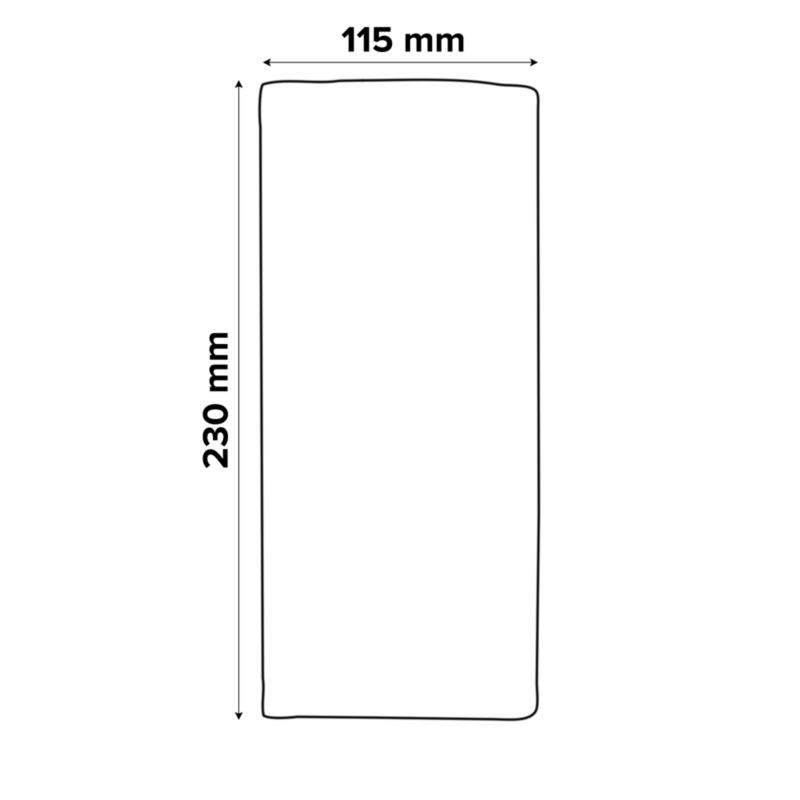 Universal slibeark 115 x 230 mm med velcro og huller, mix 10 stk.