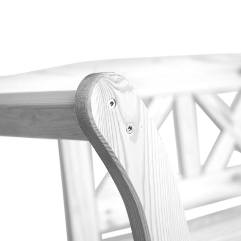 KADAX havebænk med opbevaringskasse Lena hvid 1 stk.