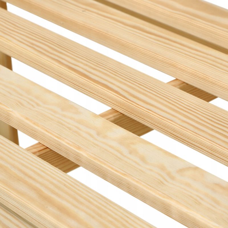 KADAX havebænk med ryg i træ, parkmodel, 119 cm til terrasse og have