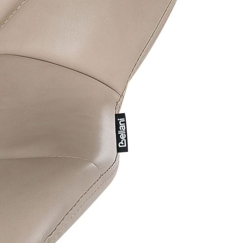 Barstol Valetta Drejelig Kunstlæder Lys Beige Sæt af 2