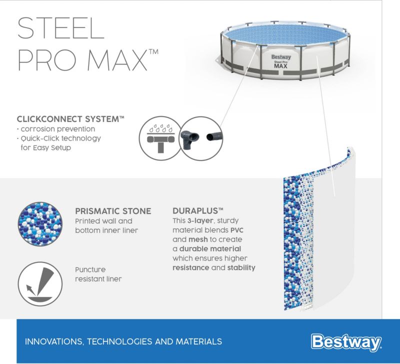 Bestway Steel Pro Max pool 4,57 x 1,22 m 16015 l