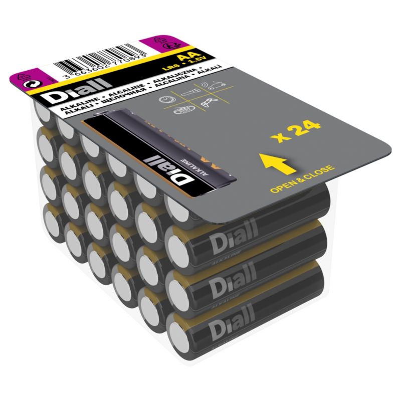 Diall AA-batteri 24 stk.