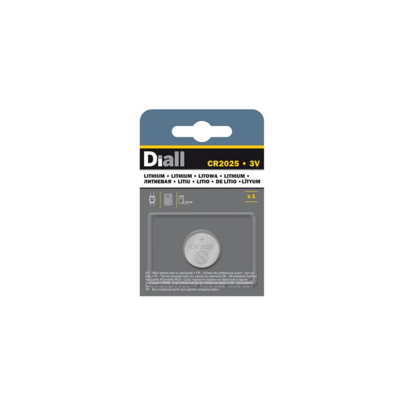 Diall Lithium CR2025 batteri 1 stk.