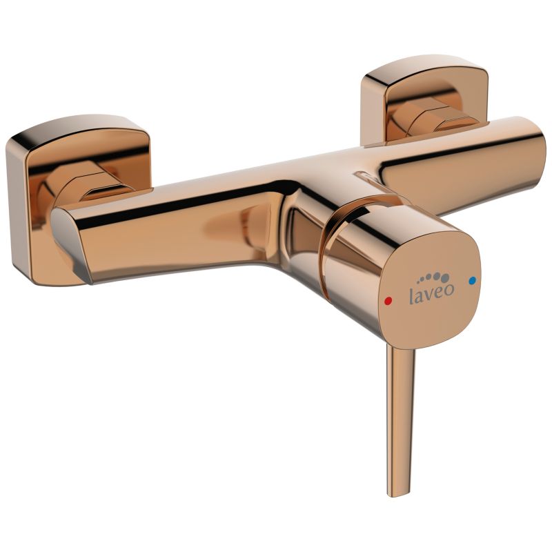 Vilar brusebatteri i rosaguldfinish