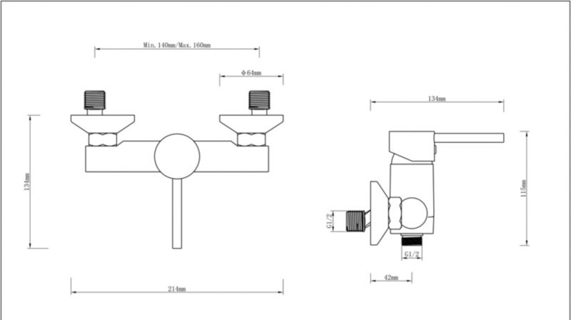 GoodHome Lazu krom brusearmatur