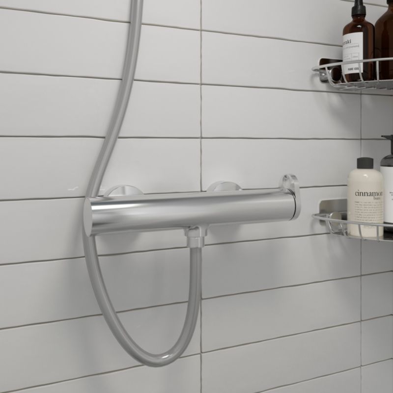 GoodHome Nyasa krom brusebatteri