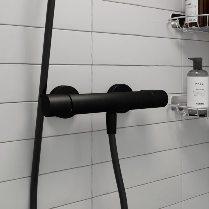 GoodHome Cavally termostatisk brusebatteri i mat-sort