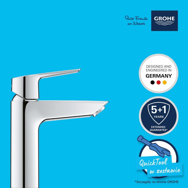 Grohe Start Quickfix M klik-klak krom vaskarmatur