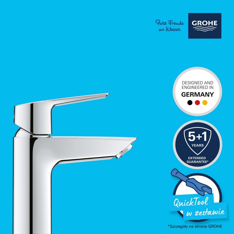 Grohe Start Quickfix S klik-klak krom håndvaskarmatur