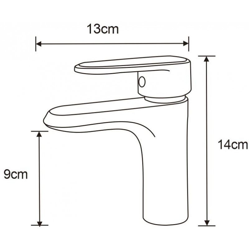 Mexen Alda guldbatteri til håndvask, 1 stk.