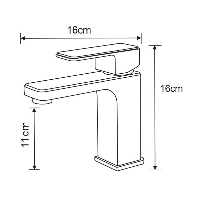 Mexen Cetus vaskebatteri i guld, 1 stk.