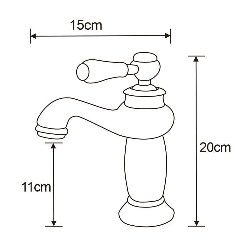 Mexen Draco gulvmonteret vaskebatteri i guld 745400-50, 1 stk.