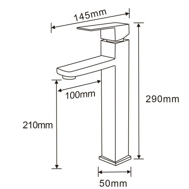 Mexen Emma høj vaskarmatur i guld, 1 stk.