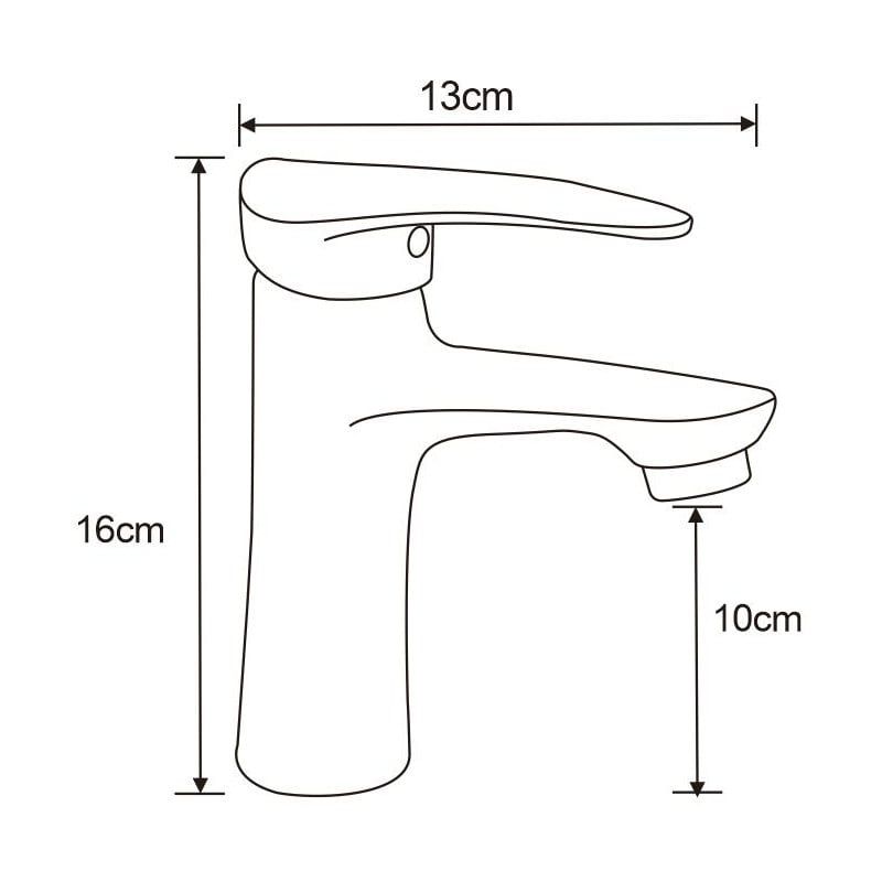 Mexen Irys håndvaskarmatur, krom, 1 stk.