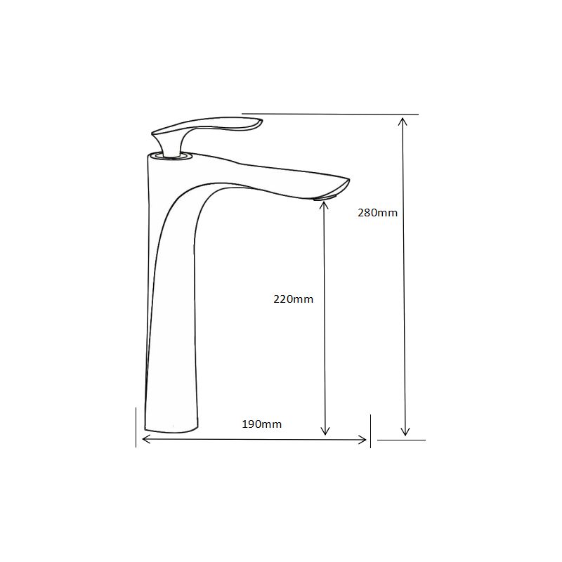 Mexen Lily sort høj vaskebatteri 1 stk.