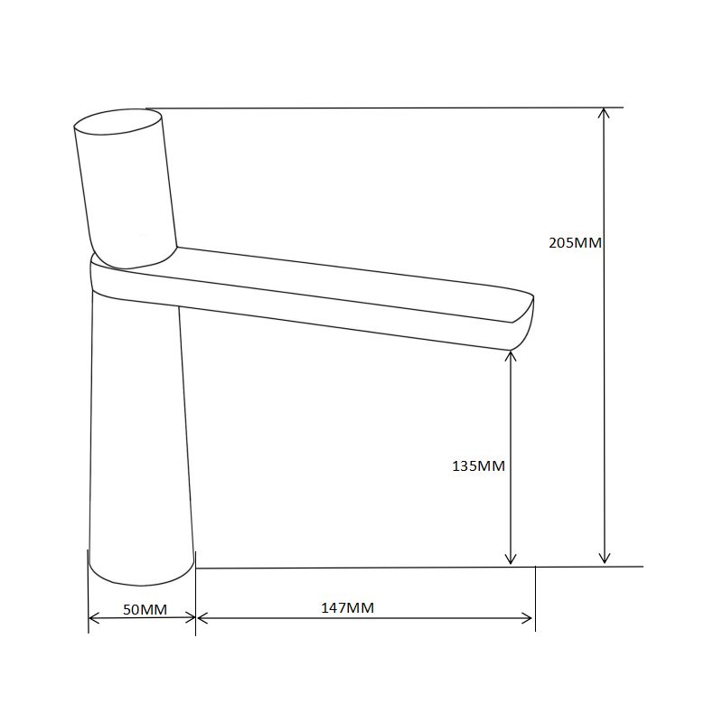 Mexen Nox sort vaskebatteri - 744200-70 1 stk.