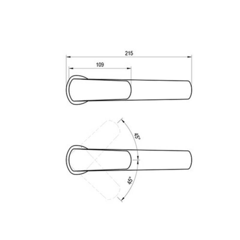 Ravak Life LF 015.20BL stående håndvaskarmatur 280 mm uden prop sort 1 stk