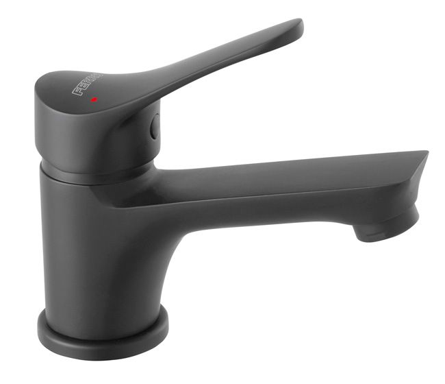 Ferro Rico sort stående håndvaskarmatur