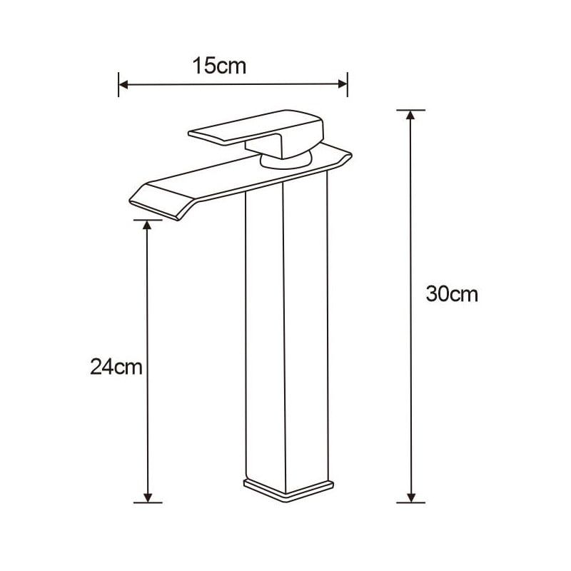 Mexen Apus høj vaskarmatur i guld, 1 stk.