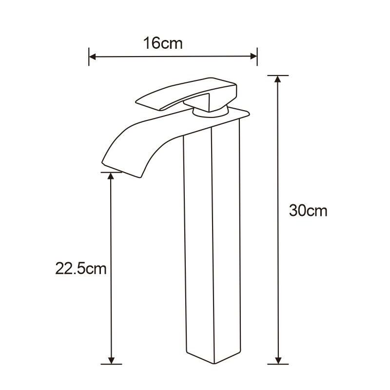 Mexen Aries høj vaskebatteri i krom, 1 stk.