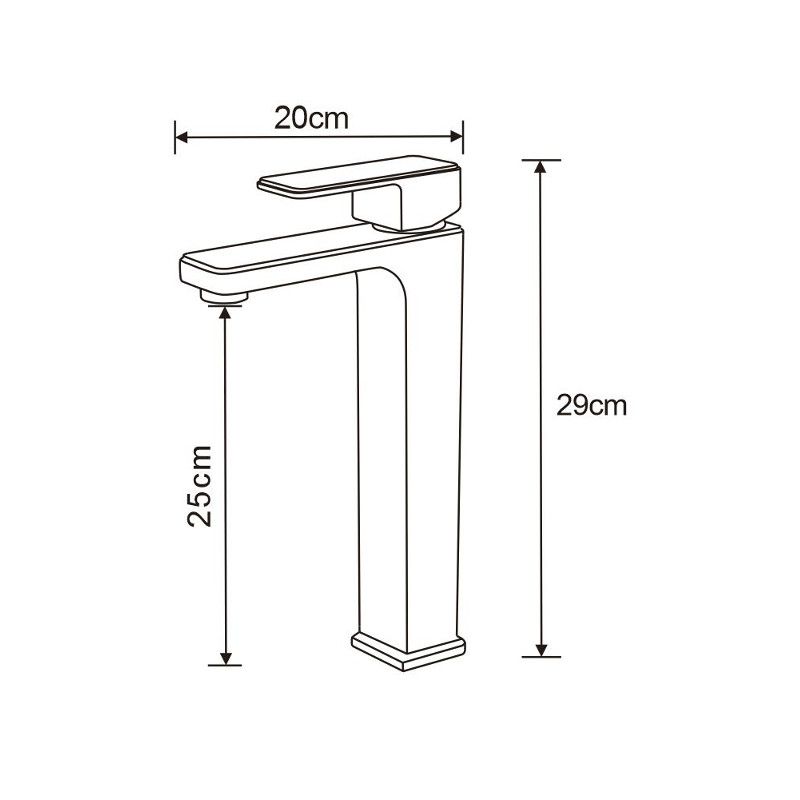 Mexen Cetus høj vaskebatteri krom 1 stk.
