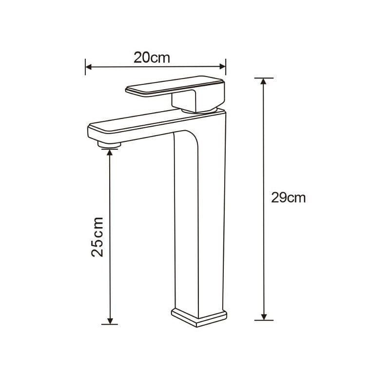 Mexen Cetus høj vaskebatteri sort 1 stk.