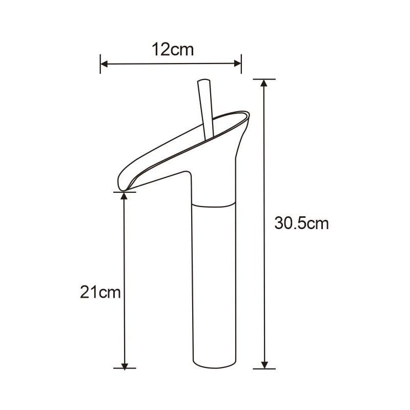 Høj vaskebatteri Mexen Orion krom 1 stk.