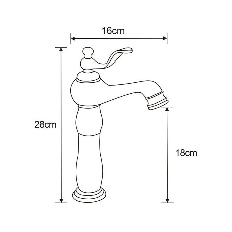 Mexen Vela høj vaskebatteri krom 1 stk.