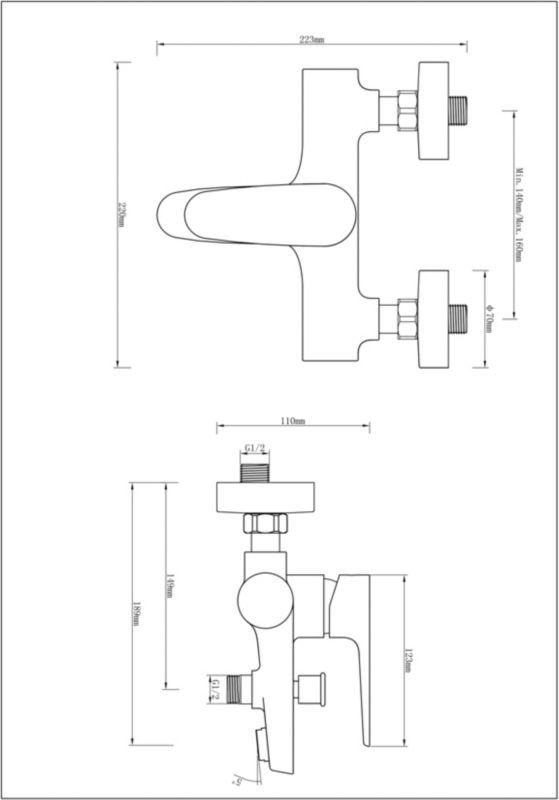 Badekarbatteri GoodHome Cavally