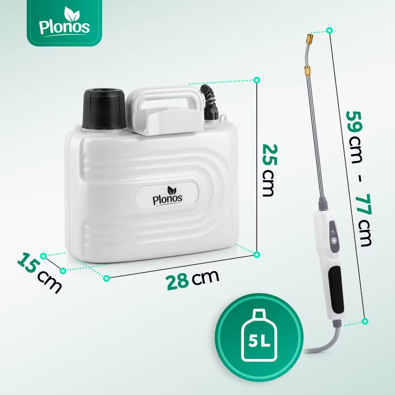 Batteridrevet Tryksprøjte PL-608 5 Liter Hvid