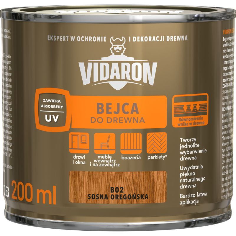 Vidaron bejdse til træ Oregon fyrretræ 0,2 l