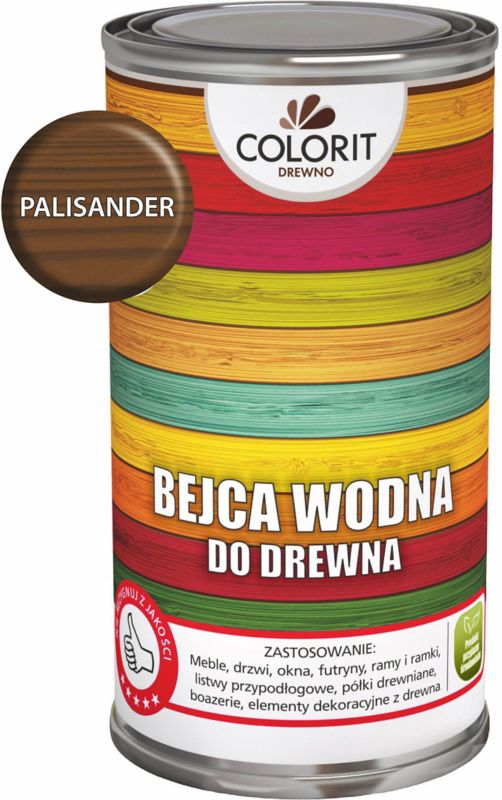 Vandbaseret bejdse Colorit palisandertræ 0,5 l
