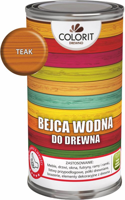 Vandbaseret bejdse Colorit træ teak 0,5 l