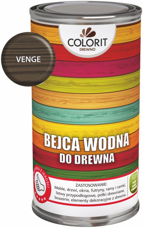 Colorit vandbaseret bejdse til træ venge 0,5 l