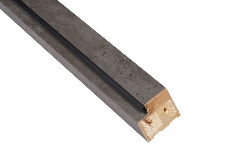 Fast bjælke 70 cm mørk beton