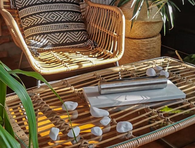 Biobrændeovn BiokominkiGMT Stainless hvid højglans 1 stk.