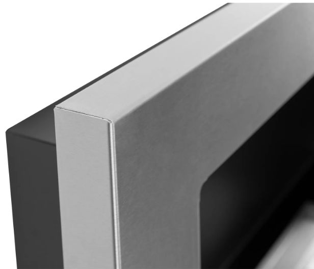Væghængt biokamin GMT med glas 650x400 inox 1 stk.