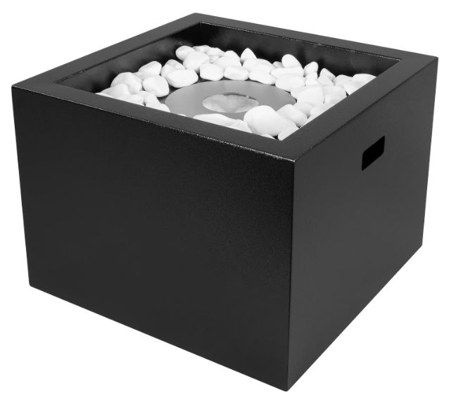 Fritstående Biopejs Novium 43,5x32,5 cm Sort Mat