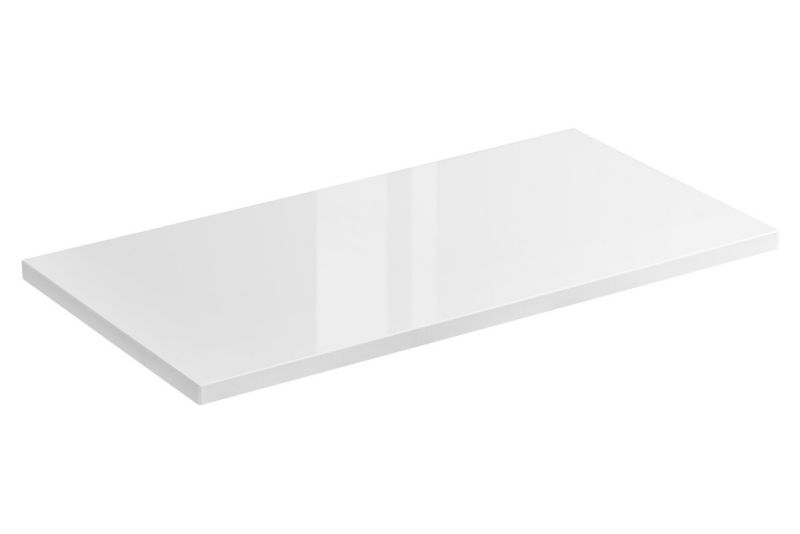 Badeværelsesbordplade Capri White 61x46x2,5 cm Gylden Eg Hvid Højglans