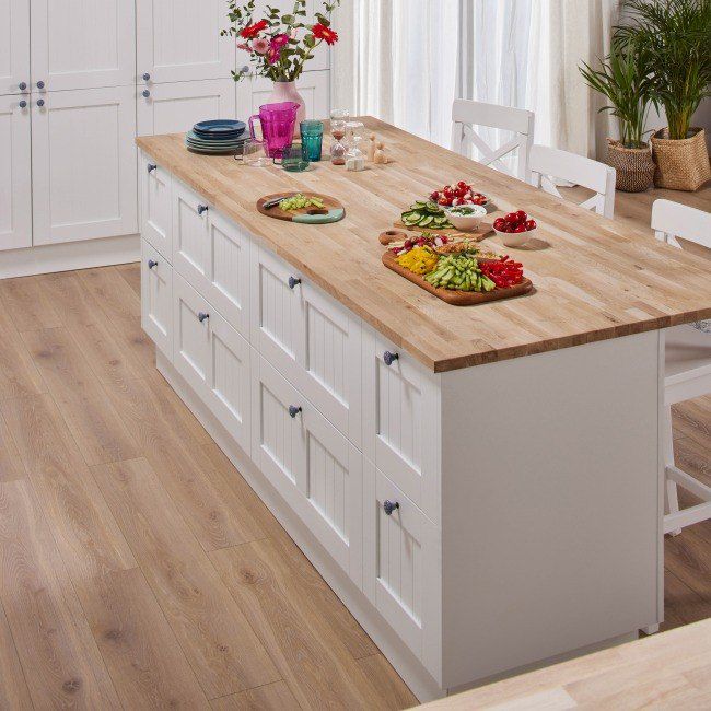 Træbordplade 4 x 95 x 210 cm eg