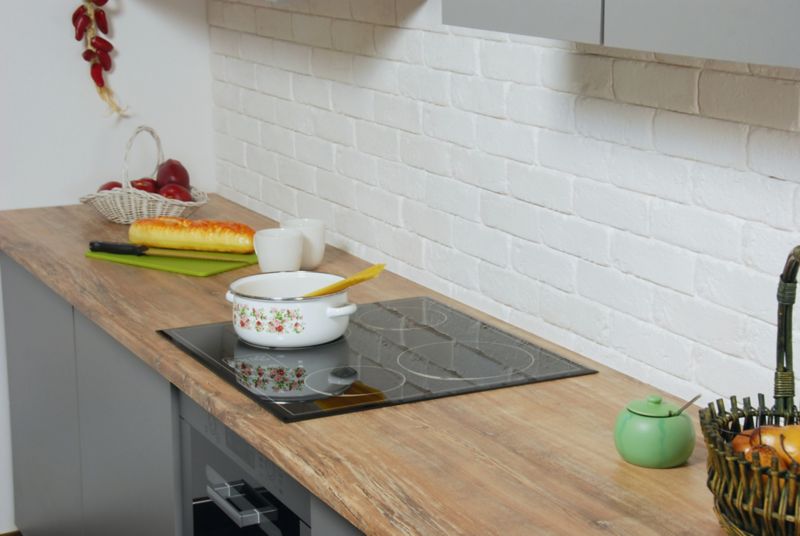 Laminatbord Biuro Styl 2,8 x 60 x 305 cm i karaibisk trælook