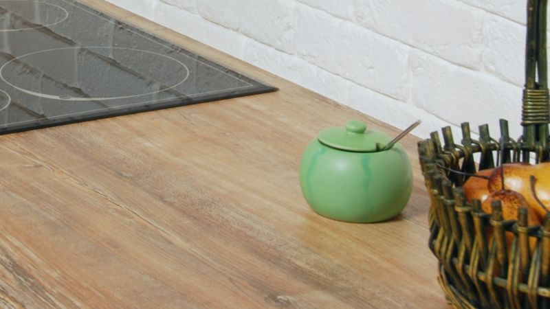 Laminatbord Biuro Styl 2,8 x 62 x 305 cm i farven karaibisk planke 346S