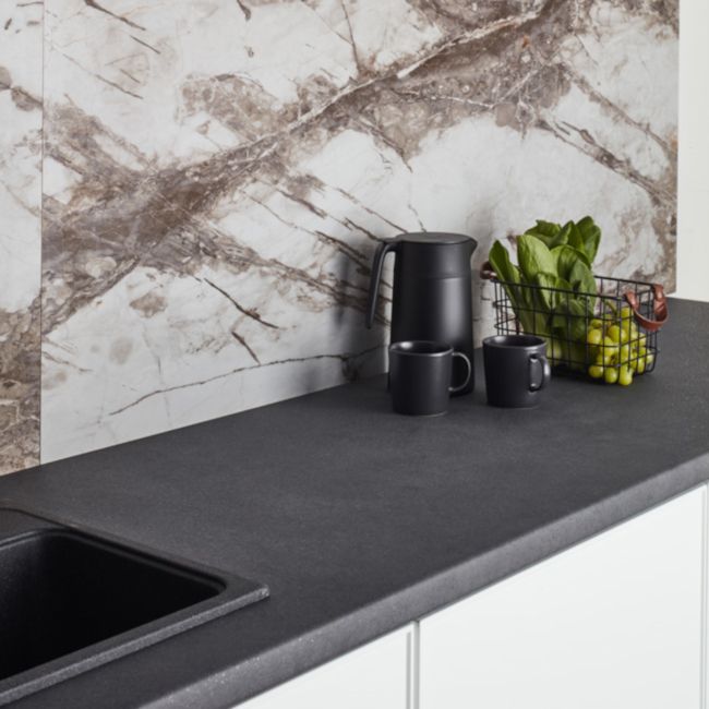 Laminatbord Biuro Styl 3,8 x 60 x 305 cm porfido grafito