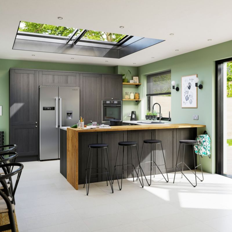 GoodHome Kala laminatbord 3,8 x 62 x 300 cm hvid marmor